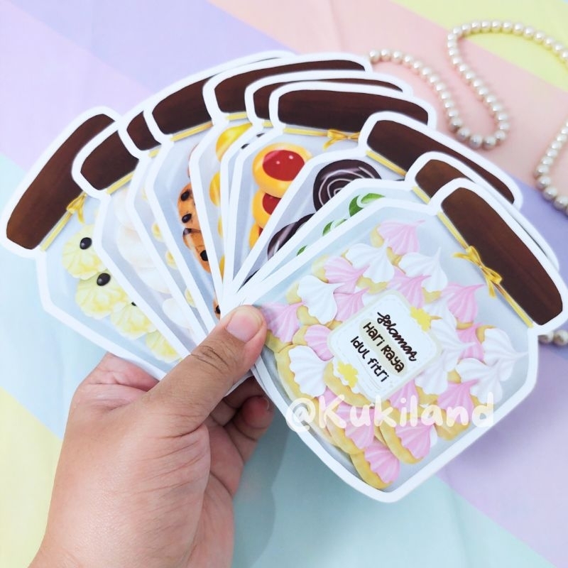 

READY STOCK 1pak isi 10pc campur motif amplop lebaran toples 3D viral