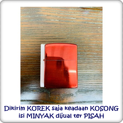 Korek Minyak Mancis Polos Black