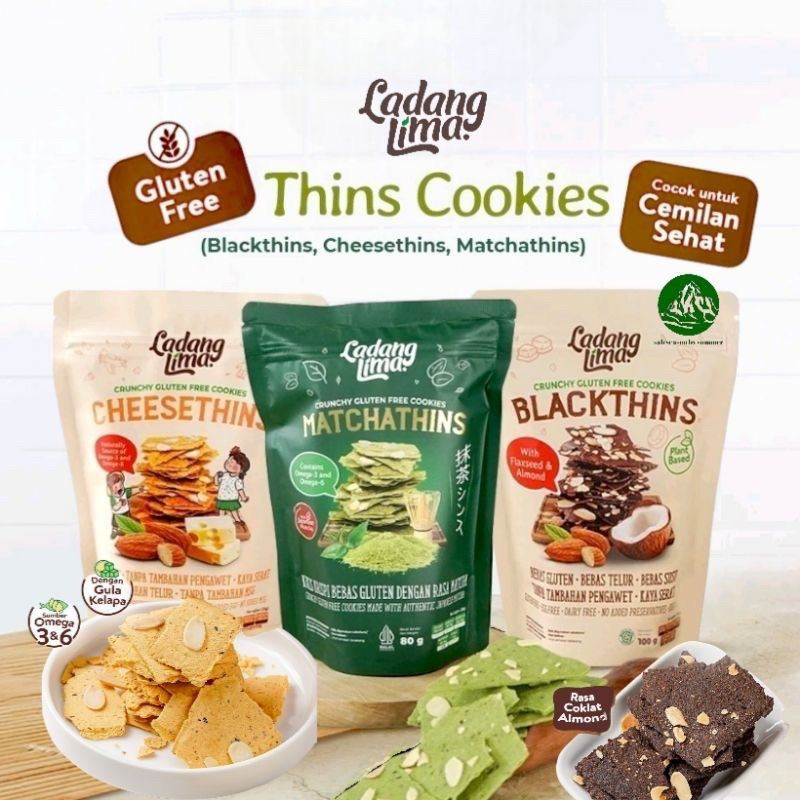 

Ladang Lima | Blackthin | Cheesethin | Matchathin | Gluten Free Cookies