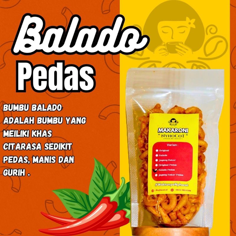 

MAKARONI NYHOCOT RASA BALADO PEDAS