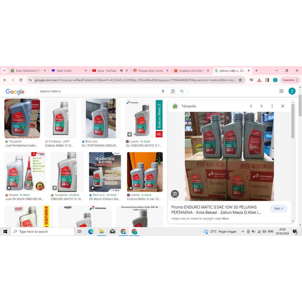 Oli Enduro Matic-s Oil Motor Scooter Beat Mio Scoopy Vario 800ml Original Pertamina