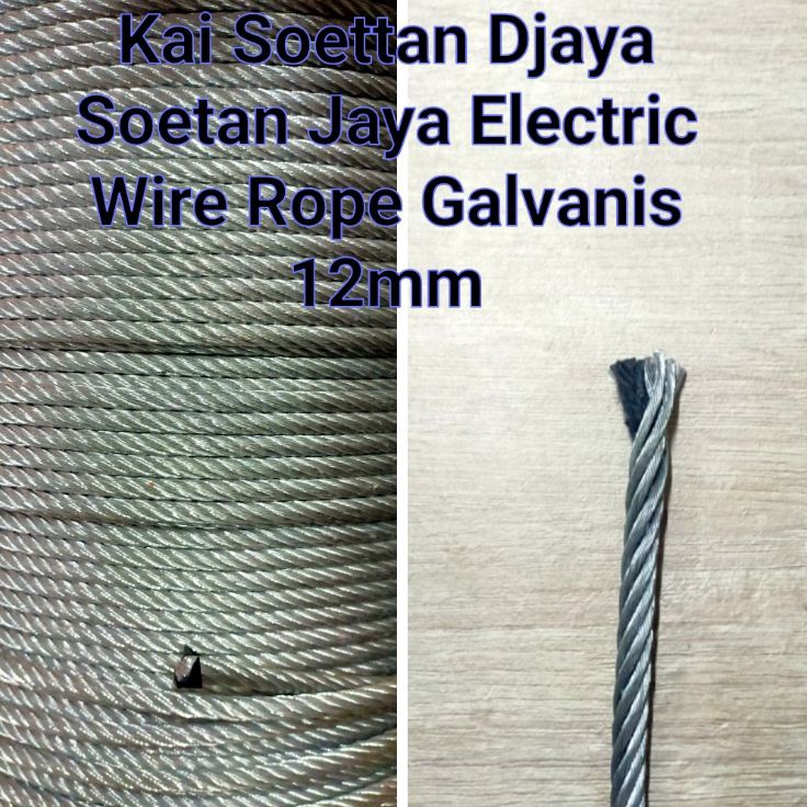 Serbuu Sling baja 12mm  kawat baja 12mm  seling baja 12mm  bahan galvanis