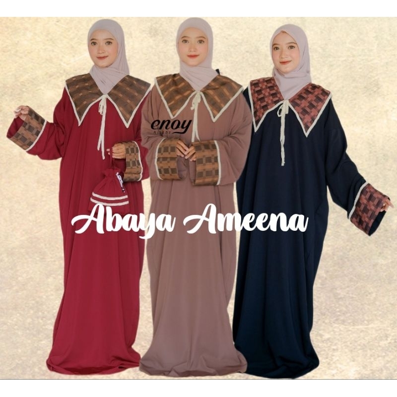 Abaya Sholat Ameena | Mukena Wolfis