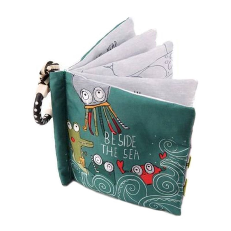 Tony Lvee Jungle Squeaker Cloth Book - Beside The Sea SOFT BOOK
