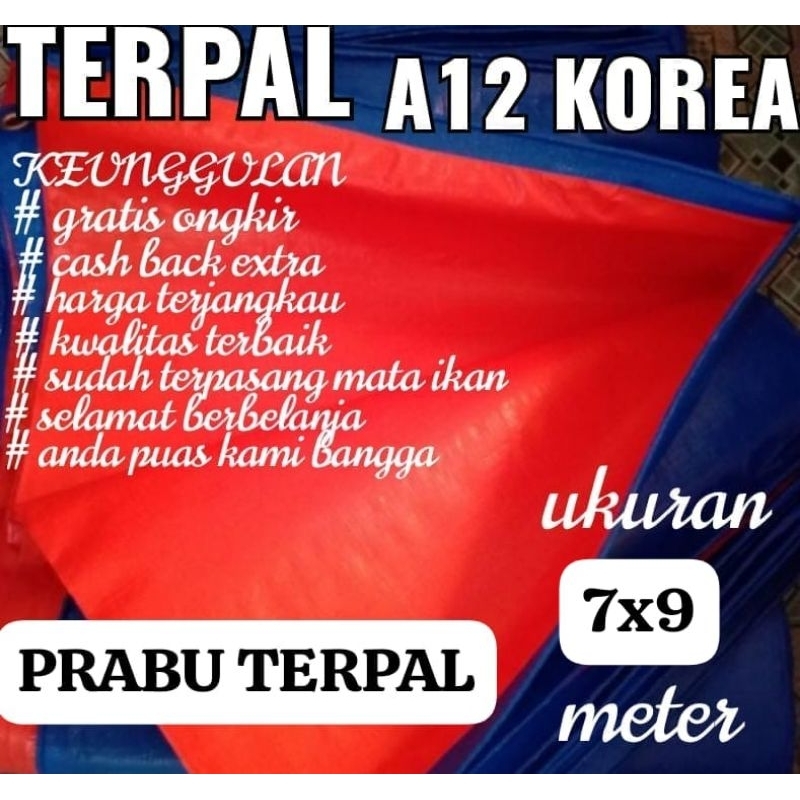 TERPAL KOREA A12 UKURAN 7X9 METER