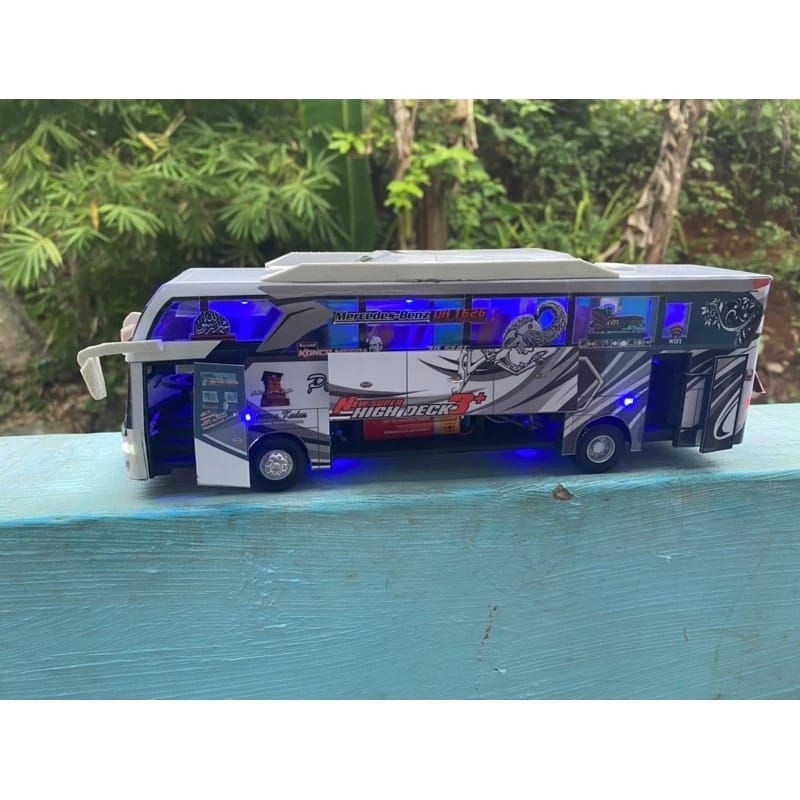Miniatur Bus Po Haryanto Paradise Reborn Full Spek Buka tutup+TELOLET BASURI
