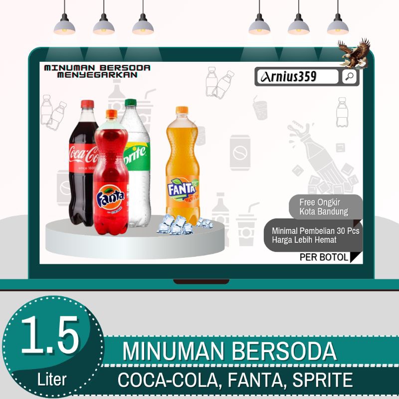 

MINUMAN BERSODA COCA-COLA, FANTA, SPRITE 1.5L