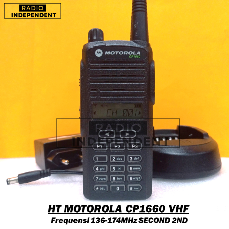 HT Motorola cp-1660 VHF 136-174MHz Bekas (Second)