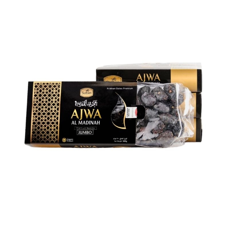 

Kurma Ajwa Sultan 500g Al Madinah Grade-A