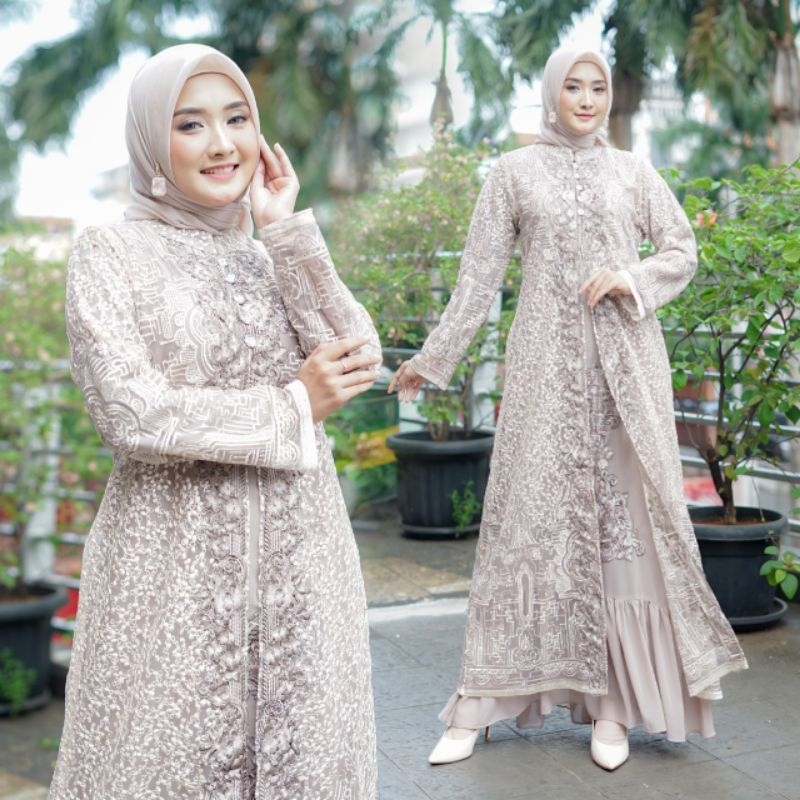 AZALEA SET//GAMIS TILLE ROMPI//GAMIS CARDIGAN//OUTER +INNER (2 PC)