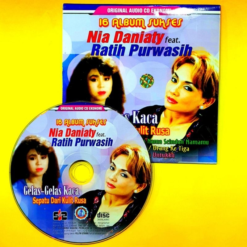 KASET CD CIMPACT DISC LAGU NIA DANIATY DAN RATIH PURWASIH-KASET CD NIA DANIATY-LAGU NIA DANIATY-KASE
