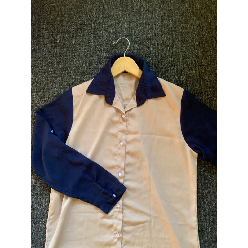 Tunik Cream Blue Navy