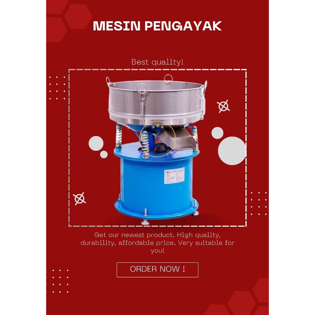 Electric Vibro Sparator - Mesin Ayakan Tepung - Mesin Pengayak Tepung