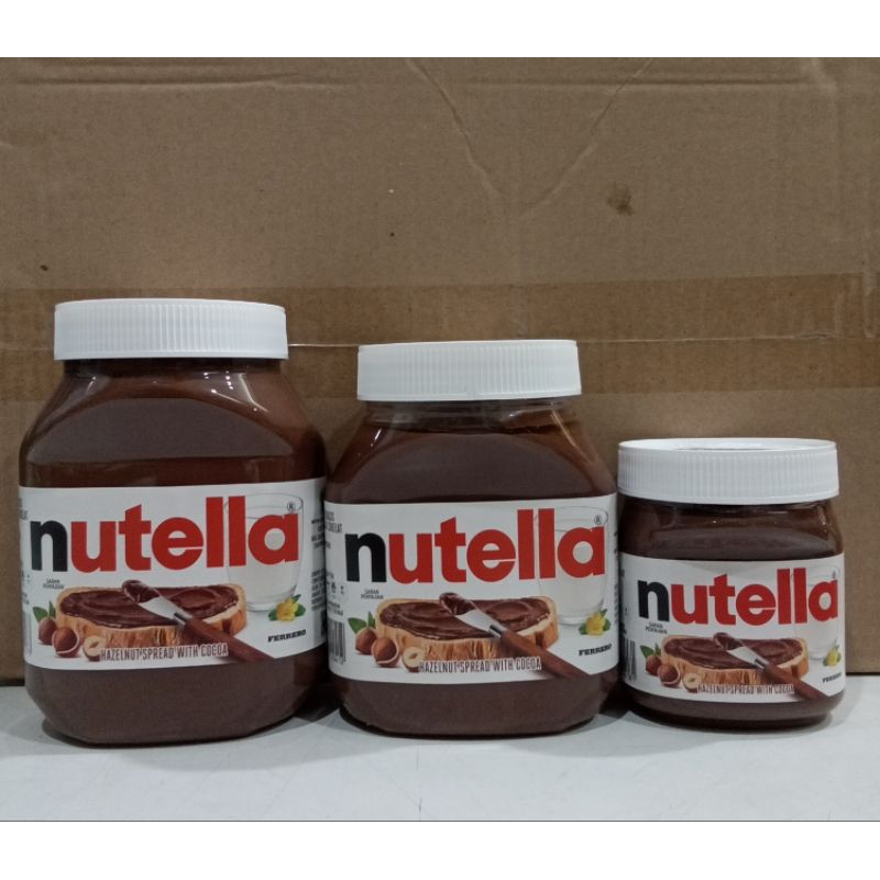 

SELAI COKLAT NUTELLA 350GR,680GR,1KG HAZELNUT SPREAD WITH COCOA