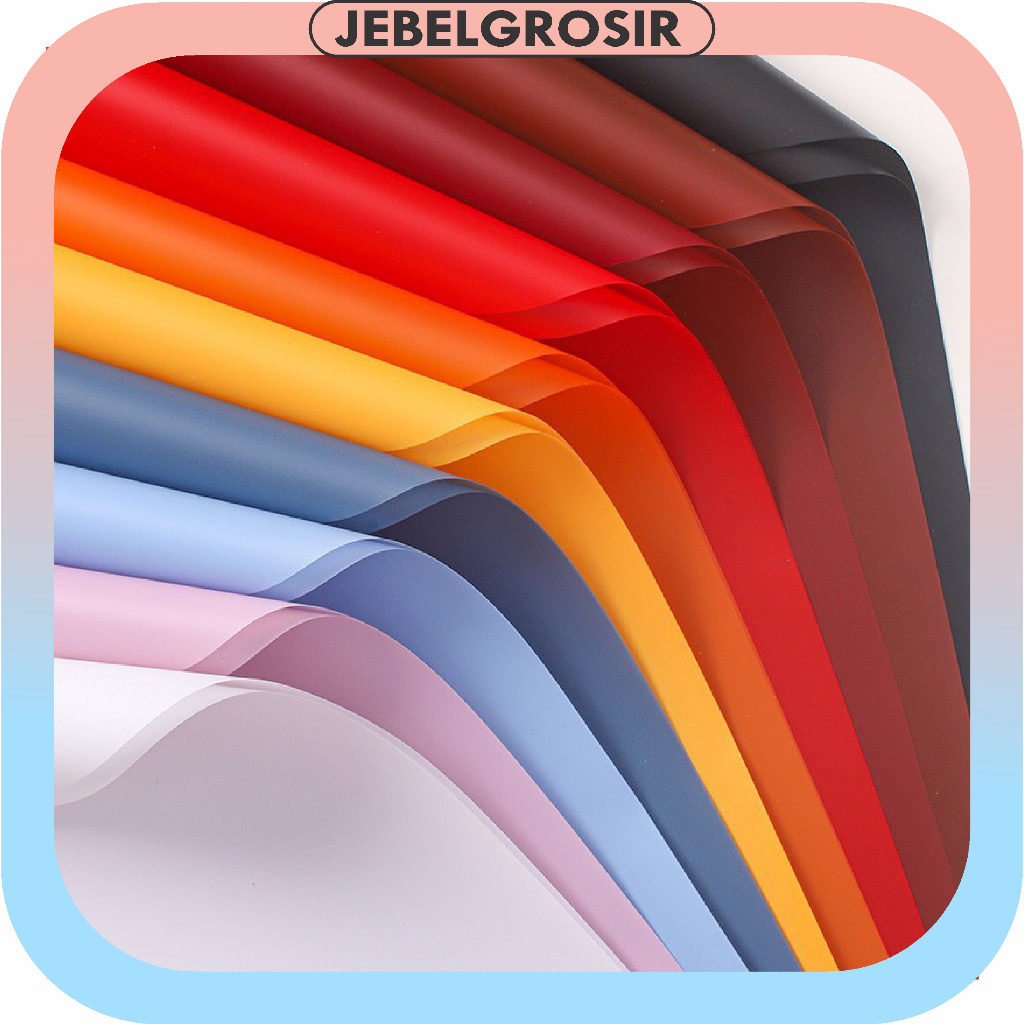 

20 Lembar Kertas Buket Bunga Polos Solid Flower Wrapping Paper Cellophane Waterproof Fullcolor KB6120