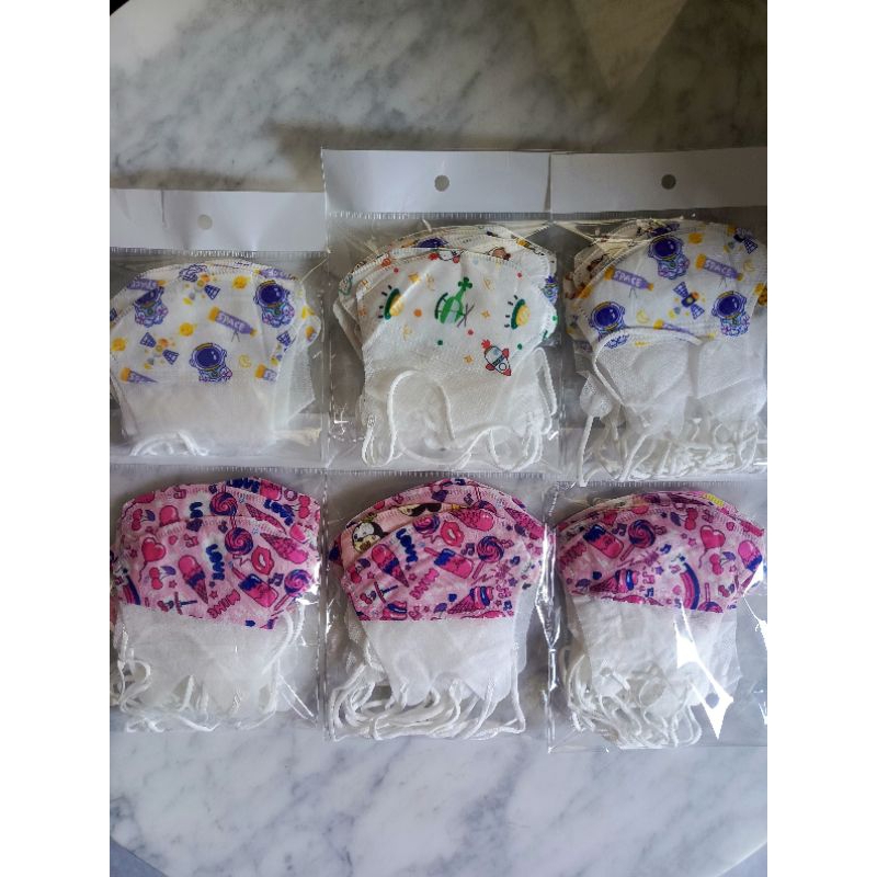 Masker Duckbill Anak Isi 10 Motif Random Masker Anak Sekali Pakai