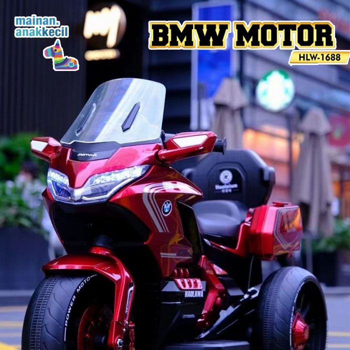 MAINAN ANAK RIDE ON MOTOR AKI/ACCU MOTOR SPORT MOGE BMW RODA 3 MOKIDZ HLW1688