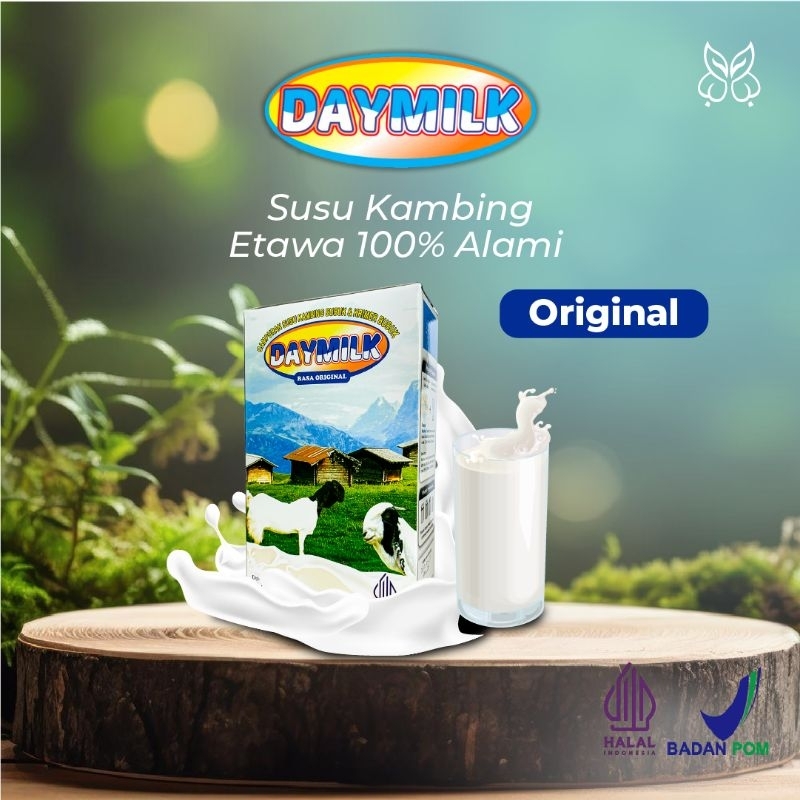 

SUSU KAMBING ETAWA DAYMILK ORIGINAL - Susu kambing etawa dengan varian rasa original