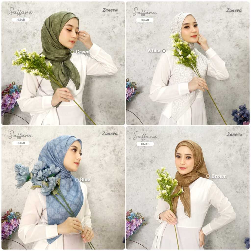 ZANEVA HIJAB MOTIF VOAL PREMIUM || Hijab Voal || Hijab Motif Sakeena