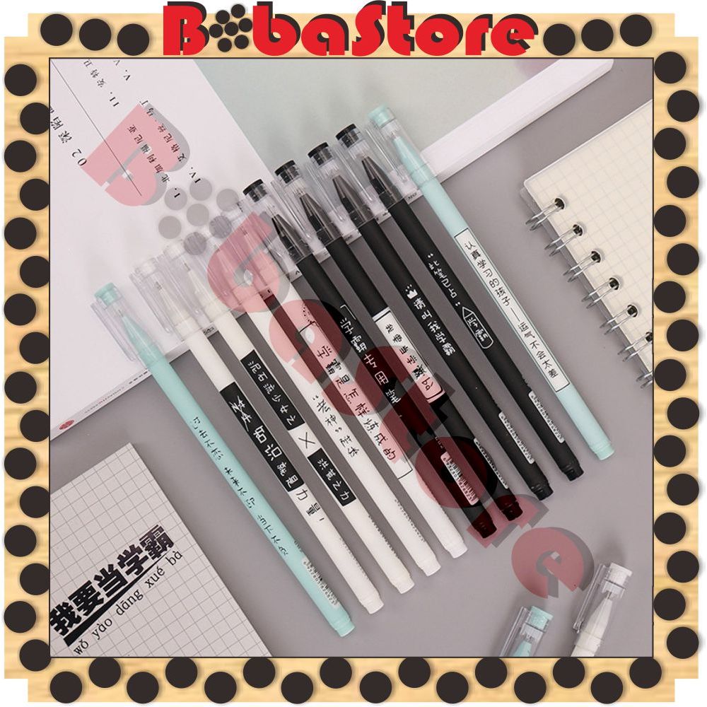 

⭐Bobastore⭐ Pulpen Warna Hitam Aksen Tulis Japanses Alat Tulis Kerja Pen Tinta Gel Mekanik Ujung Lancip Pena Gel 0.5mm Bolpoin S116