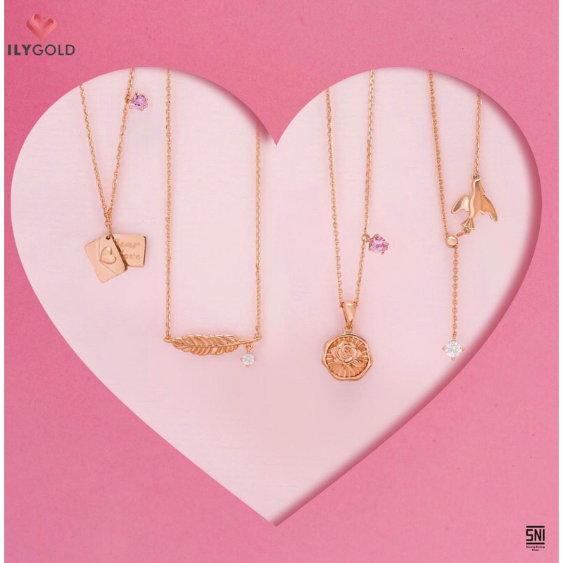 Ily Gold Kalung Love Letter-9k
