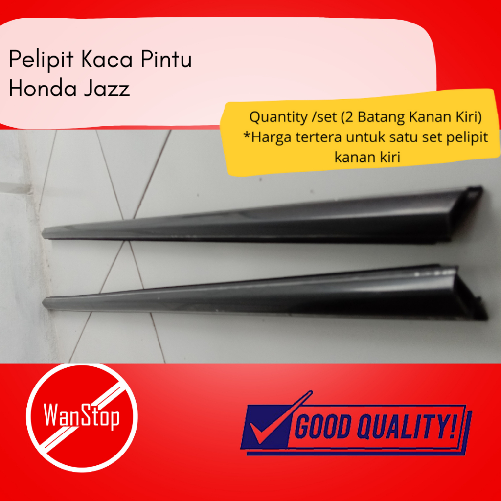 Pelipit Kaca Pintu Ori Mobil Honda Jazz RS GE8