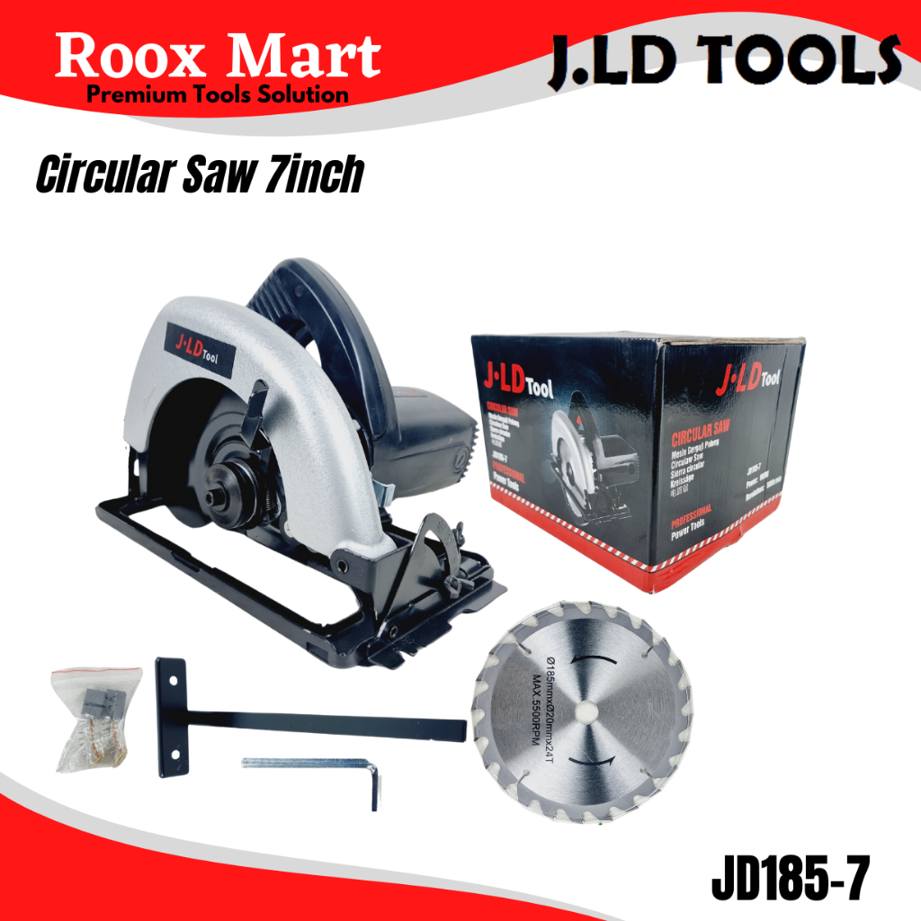 Circular Saw Mesin Gergajiv potong Kayu 7inch JLD JD185-7 J185 j 185