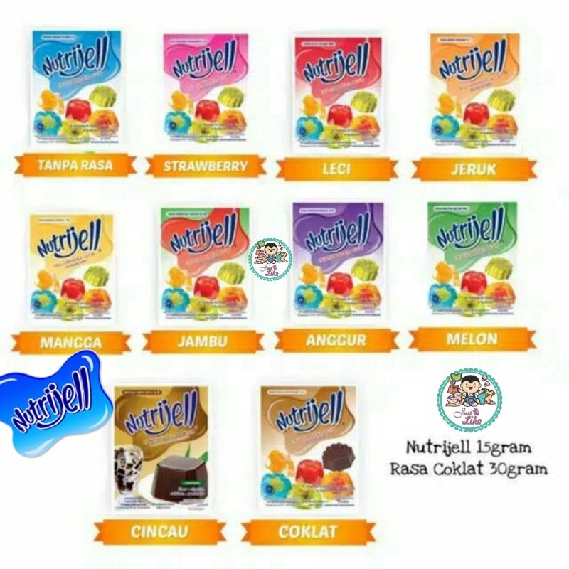 

Nutrijell Jelly Powder 10gr. (Kecil) Eco & 15gr. (Jumbo) Sachet / Nutrijell Jeli Serbuk Instan