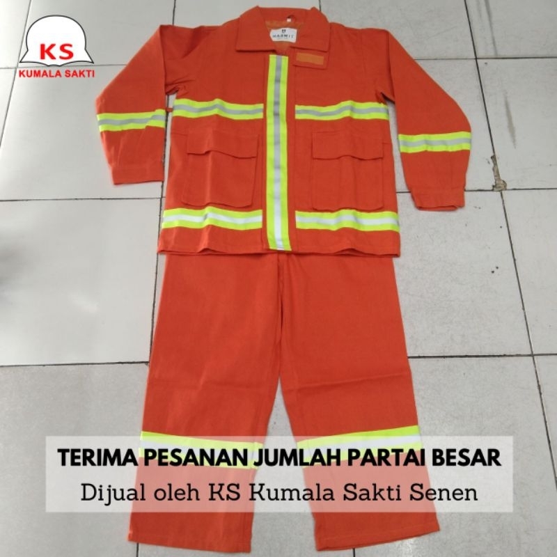 Baju Pemadam Kebakaran Anti Api Setelan