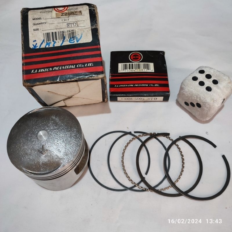 Seher piston ring kawasaki Binter merzy kz200 kz 200 os oversize 0 standar non original nos