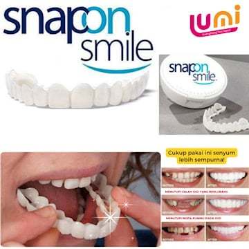 Gigi palsu instan atas bawah Snap On Smile 100% ORIGINAL Authentic