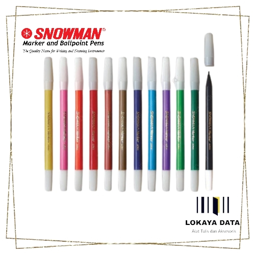 

SNOWMAN SPIDOL 12 WARNA SATU SET (PW-12)