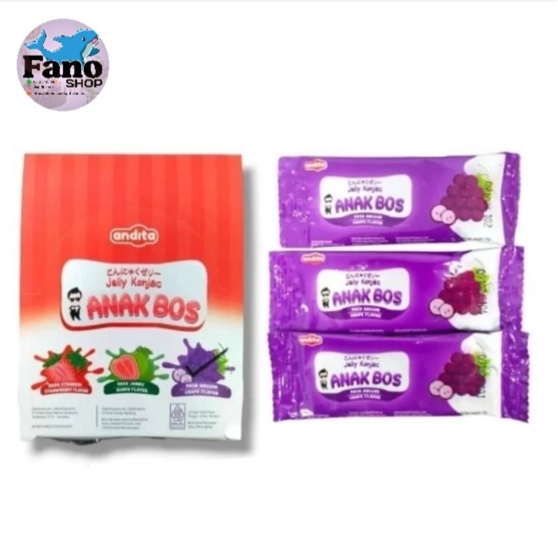 

Jelly Konjac Anak Bos 3 Variant 1 Carton Isi 6 Pack (24 Pcs/Pack)