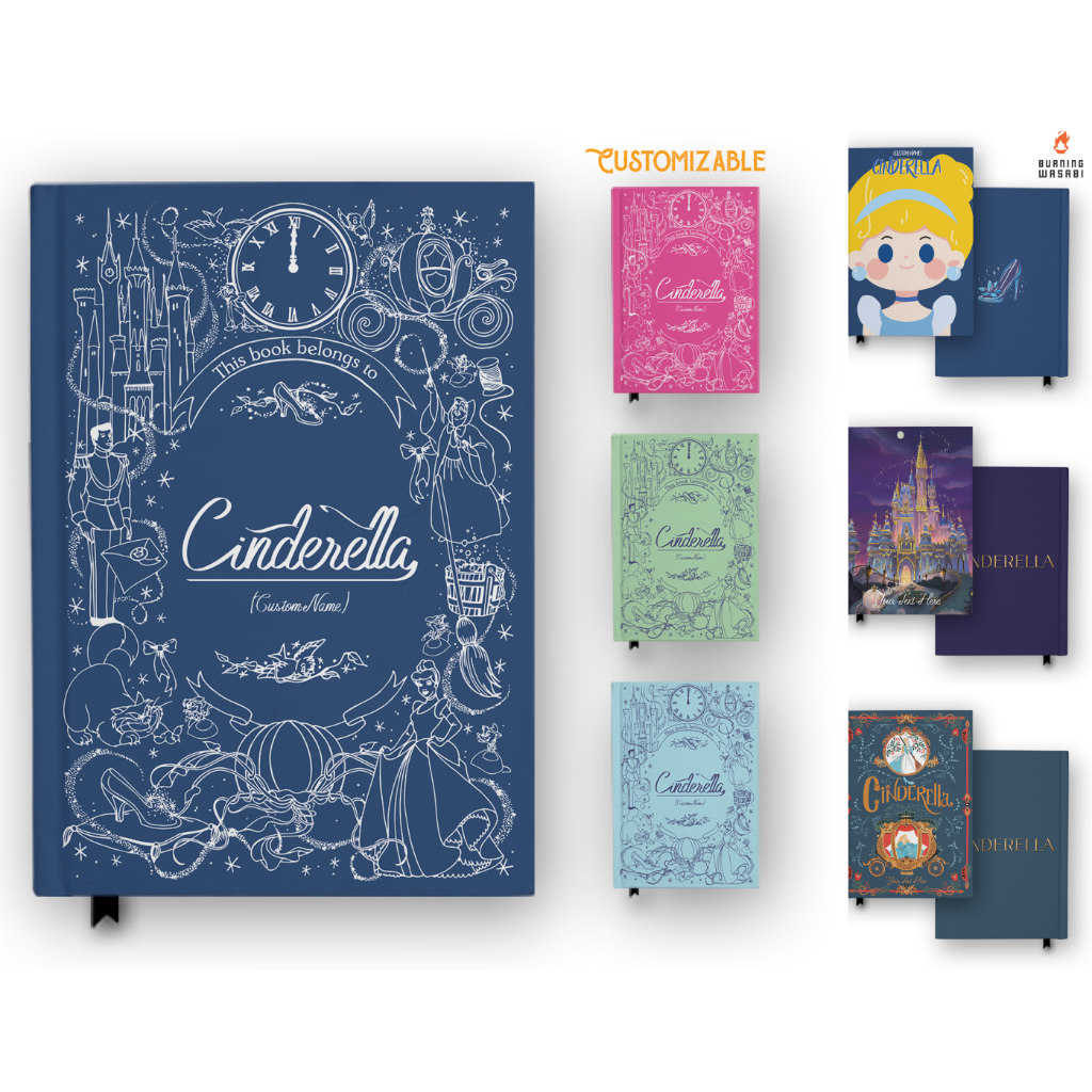 

Buku Tulis Catatan Notebook Cinderella Hardcover Agenda Jurnal Diary Notebook Aesthetic Custom Nama