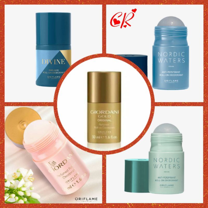 Giordani Gold Original Deodorant Roll on/ Miss Giordani Deodorant Roll on/ Divine/Nordic Waters Deod