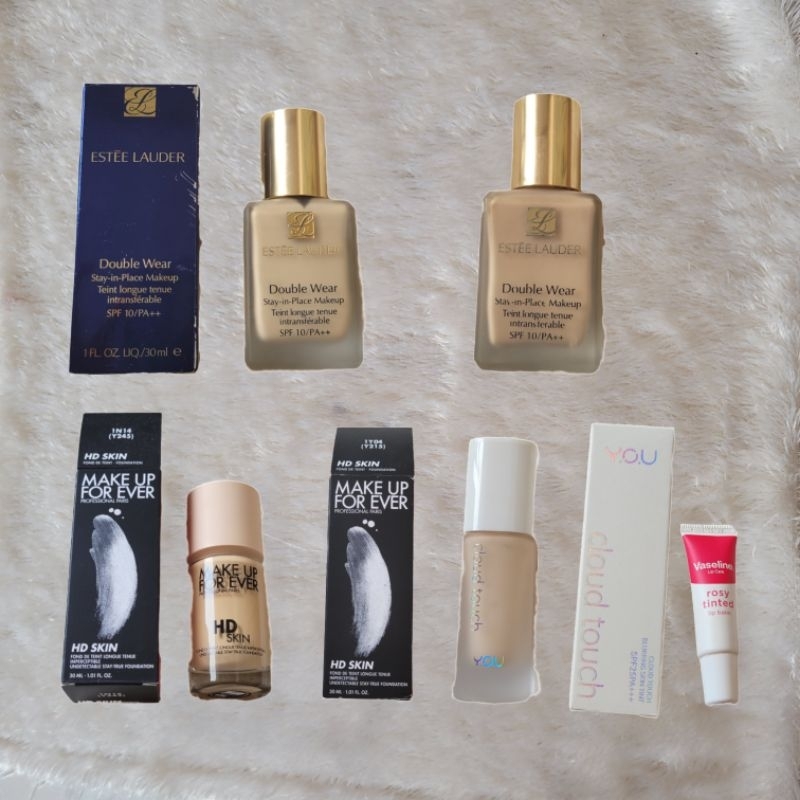 [ORIGINAL 100%] Estee Lauder Double Wear Foundation Make Up For Ever MUFE HD SKIN YOU Cloud Skintint