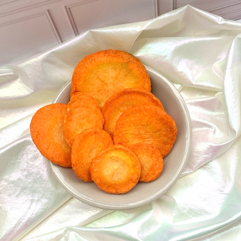 

Freeze Dried Carrot Slice | Wortel Kering Beku | Cemilan Snack Alami