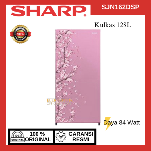 SHARP KULKAS 1 PINTU SJN162DSBP 128L/SJN-162DSP/SJN 162DSP/SHARP KULKAS 1 PINTU/SHARP KULKAS LOW WAT