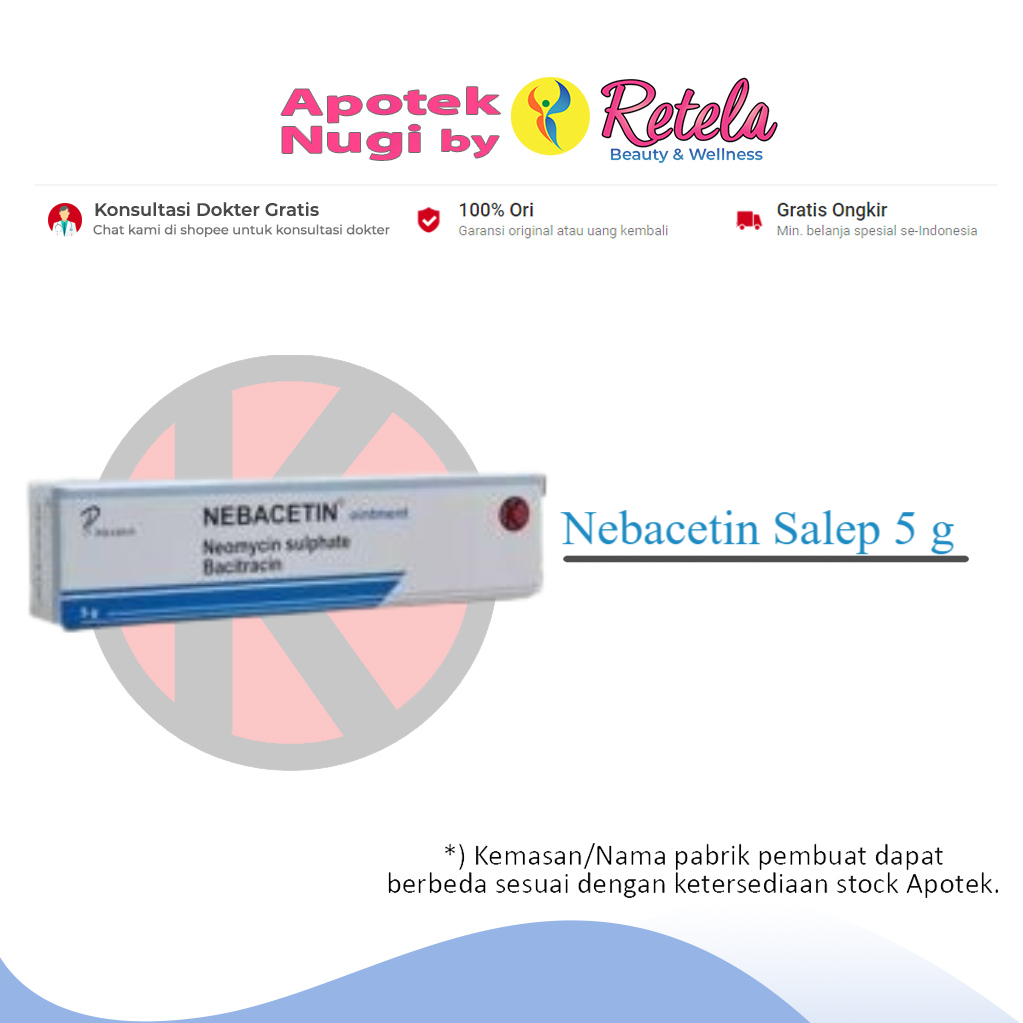 Nebacetin Salep 5 g / Neomycin Sulfate / Bisul