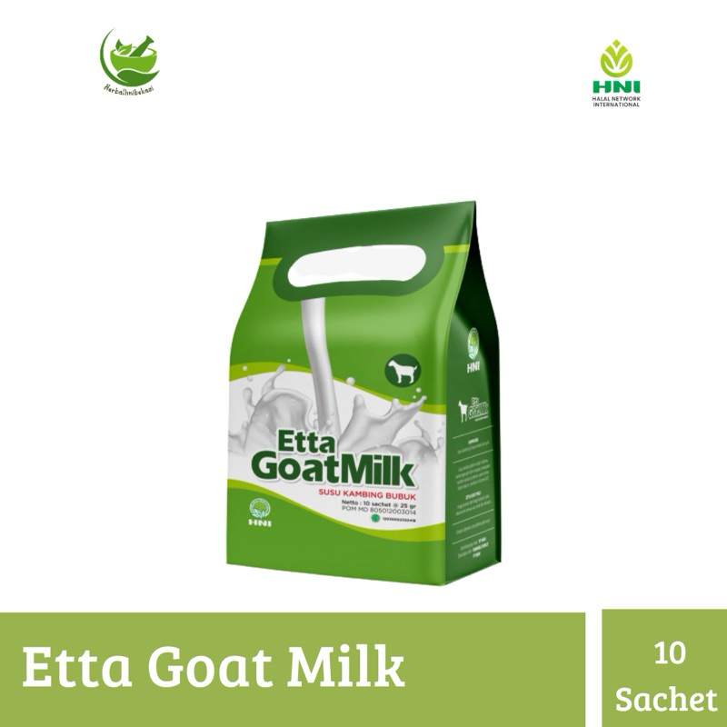 

Etta Goat Milk (EGM) | Susu Kambing Etawa HNI HPAI isi 10 Sachet