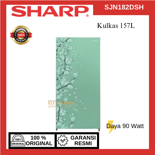 SHARP KULKAS 1 PINTU SJN182DSH 157 L/SJN-182DSH/SJN 182DSH/SHARP KULKAS 1 PINTU/SHARP KULKAS 157L MU