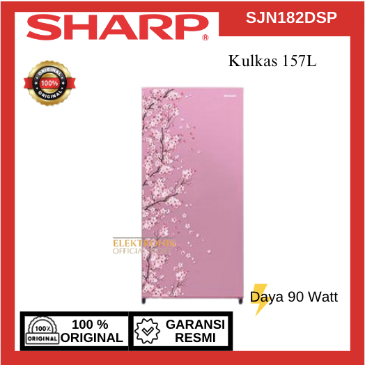 SHARP KULKAS 1 PINTU SJN182DSP 157 L/SJN-182DSP/SJN 182DSP/SHARP KULKAS 1 PINTU/SHARP KULKAS 157L MU