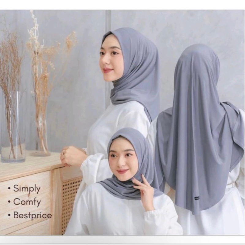 Hijab Instan Jersey Segitiga / Jilbab Segitiga Jersey Instan / Hijab Segitiga Instan Jersey