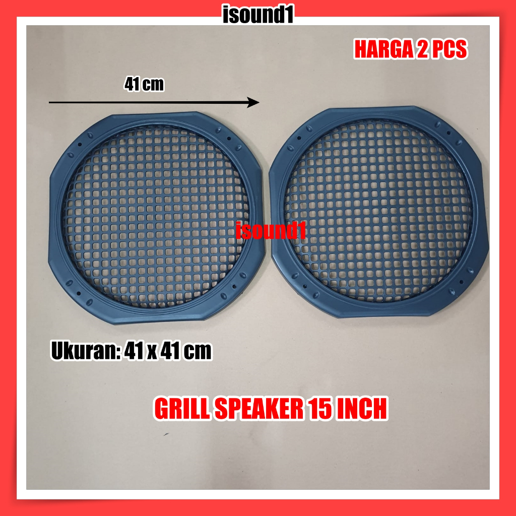 TUTUP GRILL SPEAKER 15 INCH 15INCH RAM BOX 15 IN 15IN PIGURA 2 PCS