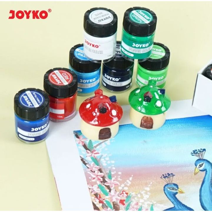 

mh [SET] Cat Poster / Poster Colors 12 Warna Botol - Joyko MURAH
