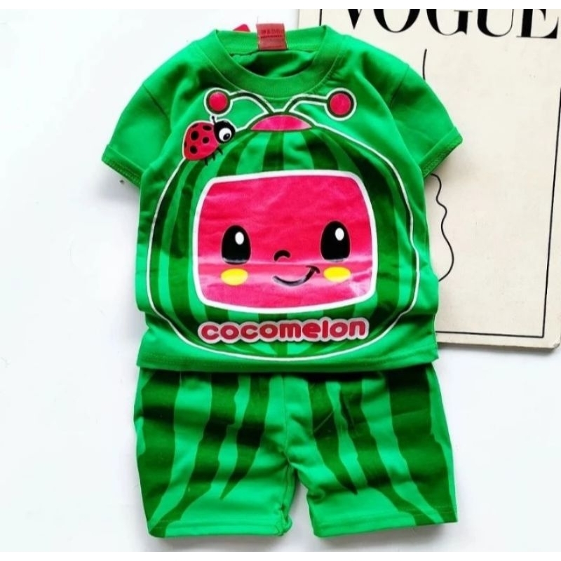 BAJU ANAK SETELAN COCOMELON UMUR 1-8 TAHUN
