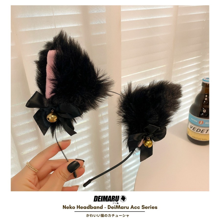 Bando Kucing Lonceng Nekomimi Jumbo Cosplay Anime Jepang Karakter