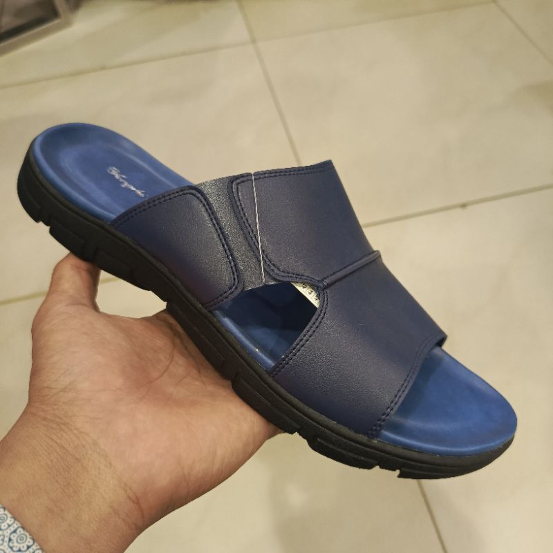 SANDAL PRIA FLAT MOTIF TALI LEBAR POLOS BRAND YONGKI KOMALADI ORIGINAL || SANDAL PRIA LEBARAN FORMAL