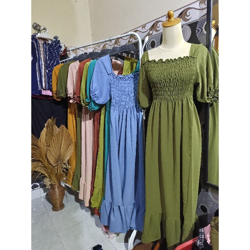 Laura dress Kerut crinkle