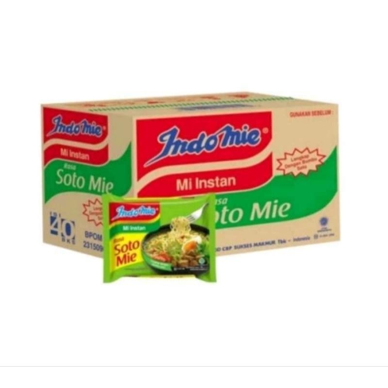 

INDOMIE SOTO MIE 1 DUS ISI 40 PCS